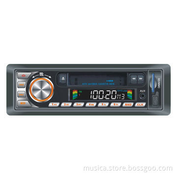 Car cassette radio with remote control